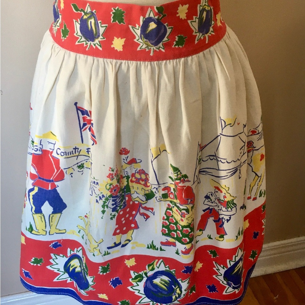 Vintage Apron 1940’s ‘50’s The Gay County Fair